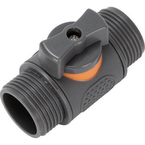 Raccord pour tuyau d'arrosage, vanne à bille à double filetage 3/4 pouce, compatible avec les robinets de lavage de voiture, 2 pièces (1/5)