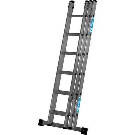 Zarges 413626 Everest D-Rung Extension Ladder 3-Part 3 x 6 ZAR413626
