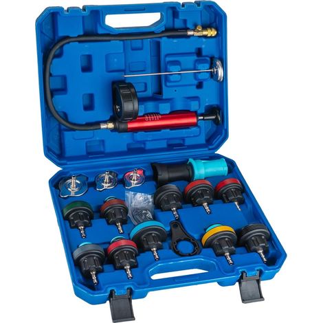 19PCS Cooling System Tester, Radiator Pressure Test Kit, Coolant Pump, Water Tank Pressure Test Tool (1/5)