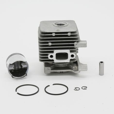 Compatible with STIHL FS38 FS45 FS55 lawn mower cylinder and piston kit, 34 mm bore, engine overhaul kit, performance restoration parts.--DTEKGAZ