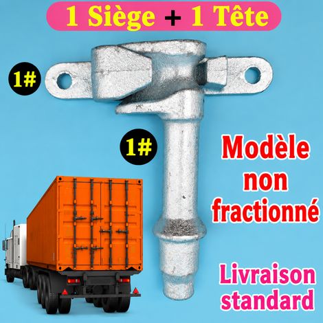 Ensemble gâche agrandie renforcée et pêne n°1 pour porte de conteneur et camion 1 20 g – Livraison gratuite