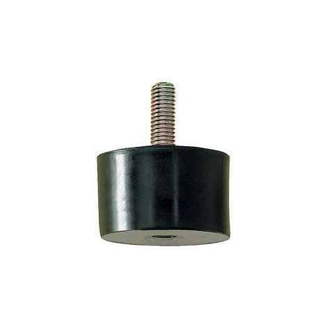 Gummi-Metall-Puffer zylindrisch Typ B D15xH20mm M5x12 NR55 (1/2)