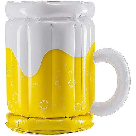 Aufblasbarer Bierkrugkühler aus PVC – das ideale Accessoire für Sommerpartys am Strand oder zu Hause (1/5)