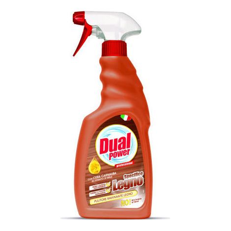 Dual Power Pulitore Spray per Legno 500ml Profumo Fresco e Delicato