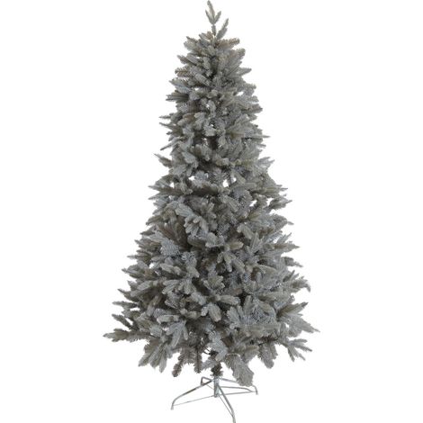 Albero di natale Grigio "Dorian" in PE Effetto Real Touch di Altissima qualità -240 cm (1/2)