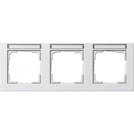 Cornice interruttore Gira e2 termoplastica 3 prese
