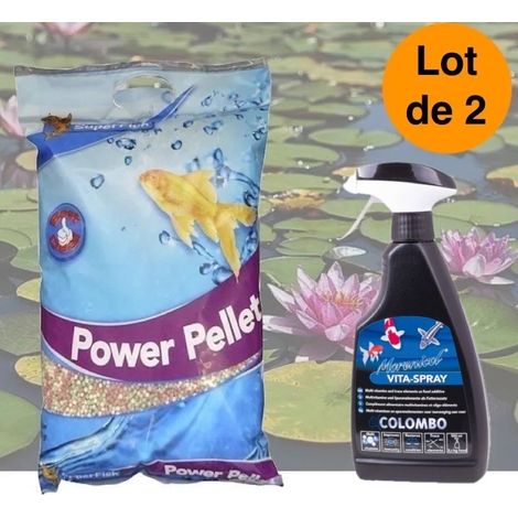 Pack Vitalité Poissons de Bassin – Granulés 30 L + Spray Vitaminé