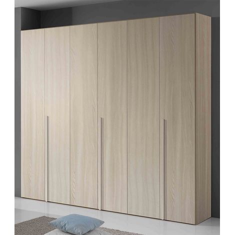 Armadio Giotto in legno 6 ante battenti Olmo Colori TopLine: Olmo