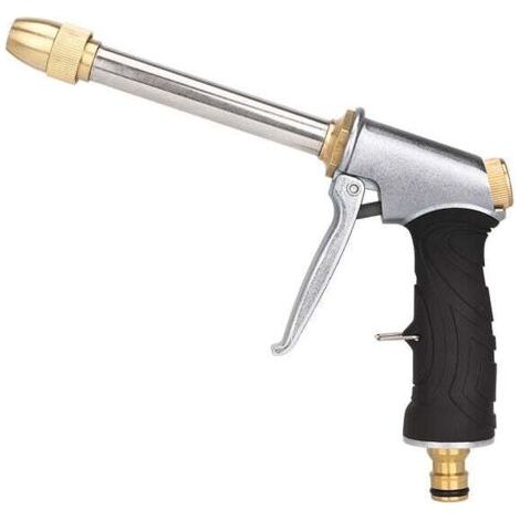Pair Pistolet à eau haute pression, pistolet à eau haute pression recouvert de caoutchouc, brosse d'arrosage de jardin, outil de lavage de voiture TONCHEAN (1/5)