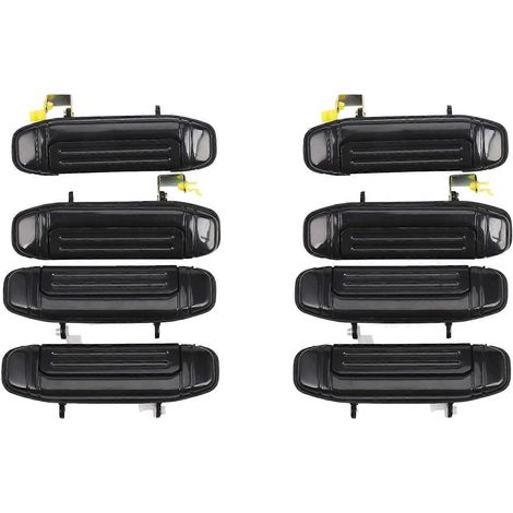 8 manijas exteriores de puerta delanteras y traseras negras para Mitsubishi Pajero Montero V31 V32 V33 V43 V46 V47 (1/5)
