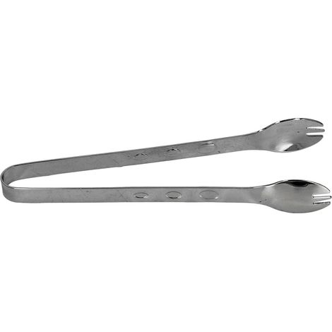 Eiszange aus Edelstahl, lebensmittelecht, rutschfest, für Zucker, Lebensmittel, Küche, schwarz beschichtet (1/5)