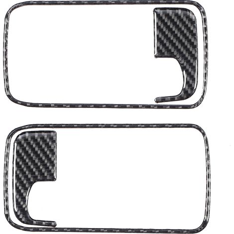 4 Pièces Couvre-Poignée Intérieur Fibre Carbone Adhésif pour Dodge Challenger 2008-2014 Conduite à Gauche (1/5)
