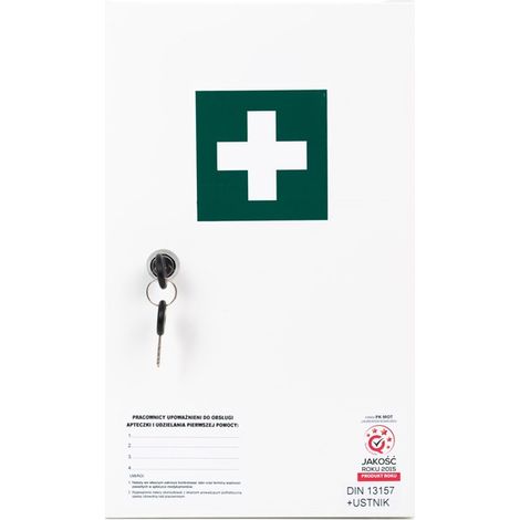 Botiquín de primeros auxilios de acero para montaje en pared para la fábrica con equipamiento "40.2" (1/3)