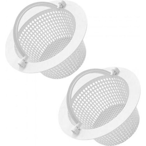 Panier de Skimmer Piscine 16cm Panier de Rechange pour Skimmer Standard Préfiltre de Piscine avec poignée pour Un Retrait Facile (1/5)
