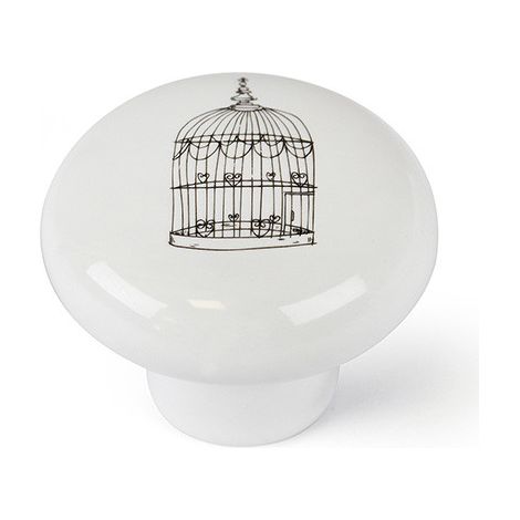 Blister con 4 pomos redondos para mueble fabricado en porcelana acabado ilustrado mod.e815 ø40mm rei (1/5)