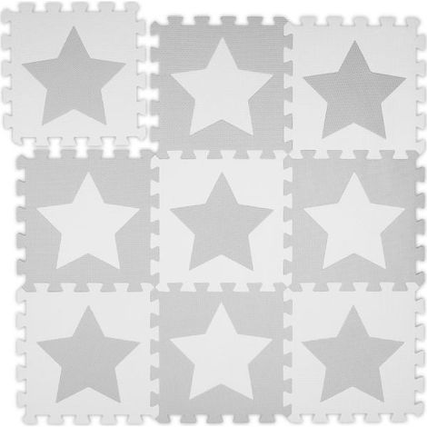 Tappetino puzzle stelle grigio chiaro (1/5)