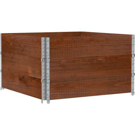 Maison Exclusive - Fioriera da Giardino Marrone 100x100 cm Legno Massello di Pino