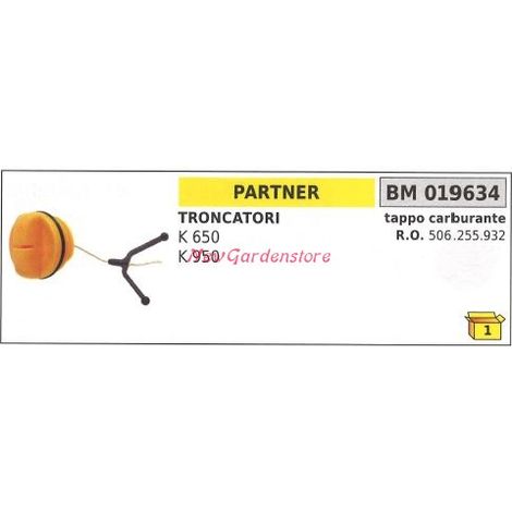 Tappo serbatoio carburante motore PARTNER troncatore K 650 950 019634