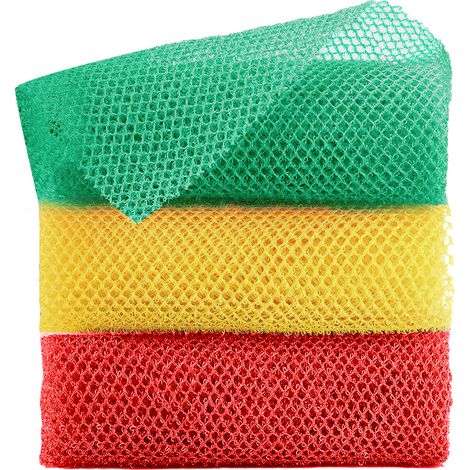 Éponge Exfoliante - Filet Nylon 30 x 80 cm - Pour Corps et Dos - Usage Quotidien - Lot de 1 (1/5)
