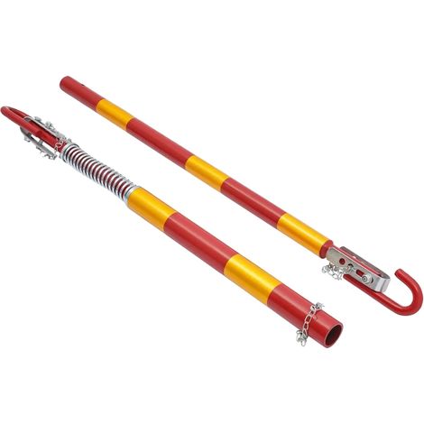 Polea de remolque, capacidad de tracción de 5 toneladas, construcción de hierro duradera, color rojo. (1/2)