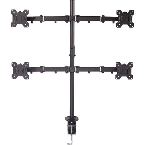Lindy Support Quadruple Écran Noir pour Bureau (1/3)