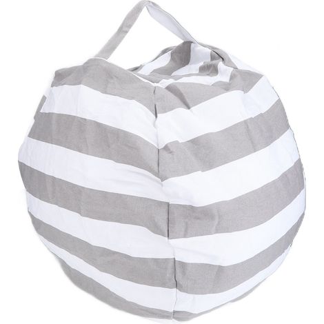 Chaise de rangement pour peluches, housse de bean bag avec poignée et fermeture éclair pour enfants (1/5)
