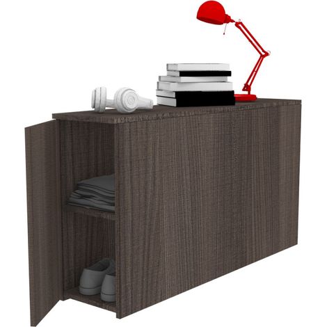 Comodino moderno retro letto - 127 cm di profondità - 16 colori - Olmo jerez scuro