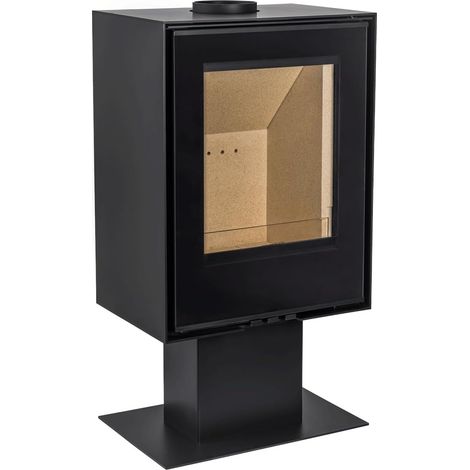 Estufa de leña Evertek RT 13 kW Rendimiento 80 % Calienta hasta 240 m³ Acero reforzado Vermiculita Salida 150 mm (1/5)