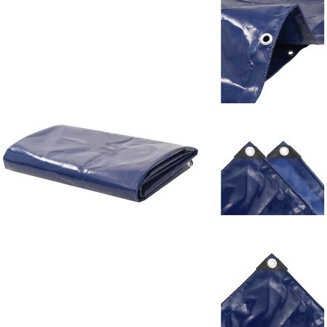 Abdeckplane 650 g/m² 3x4 m Blau - Abdeckplane - Plane - Wasserdichter Stoff - Wetterfeste Plane - Canvas Plane (1/5)