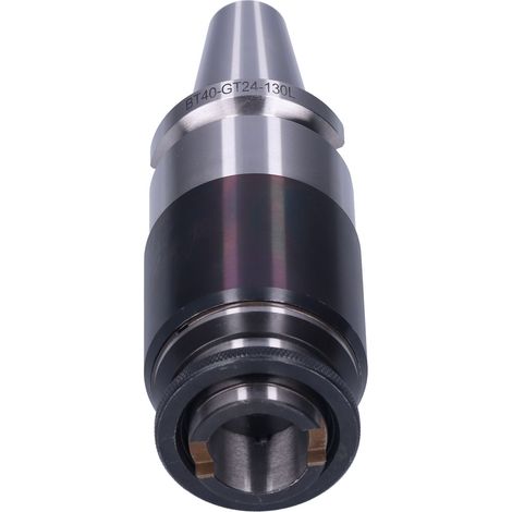 Mandrin porte-fraise BT40-GT24-130L avec protection anti-torsion, amortisseur télescopique, pince de serrage, prévention surcharge, queue conique. (1/5)