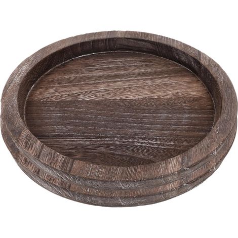2 pièces Plateau Rond Multifonction pour Bougies et Décoration Plateau Décoratif Lisse et Facile à Nettoyer Support pour Cuisine Salon Salle de Bain et Centre de Table (1/5)