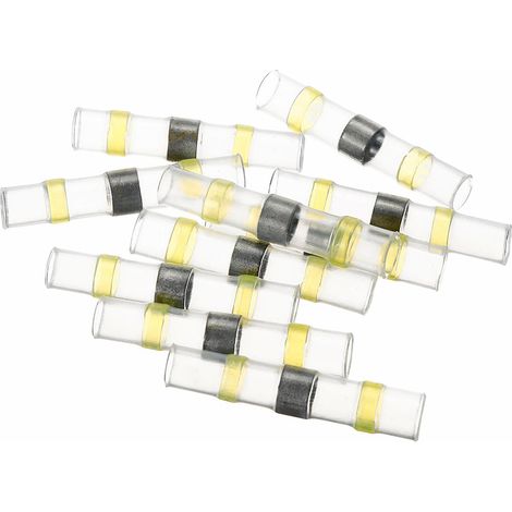 Lot de 120 tubes thermorétractables étanches assortis de connecteurs de fil à manchon de soudure avec étui de rangement pour bricolage (rapport 2:1) (1/5)