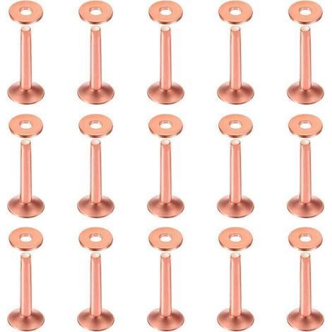 50pcs 10×3.3×19mm Copper Rivets and Countersinks for Belts, Wallets, Necklaces, Leather Products, DIY Crafts (1/4)