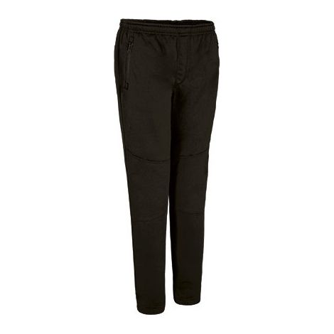 Pantalón deportivo largo efecto térmico y bolsillos, en tejido de felpa técnica VALENTO CYBORG S Negro