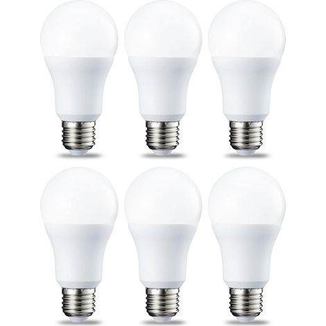 Set mit 6 LED-Lampen, Edison-Schraubsockel, E27, 10 W, Kaltweiß, nicht dimmbar (1/5)