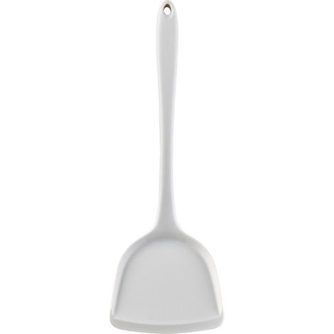 Spatule silicone antiadhésive résistante à haute température, multifonction cuisson, ustensile de cuisine blanc (1/5)