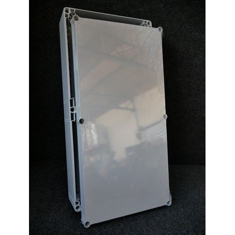 Coffret polycarbonate 300x600x132mm gris avec couvercle opaque étanche IP67 ik08 CUBO O ENSTO