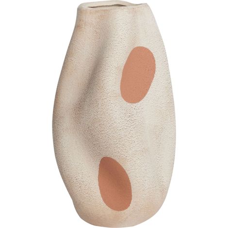 Vaso per fiori Decorazione domestica Gres a pois Motivo impermeabile Beige chiaro Batoidea