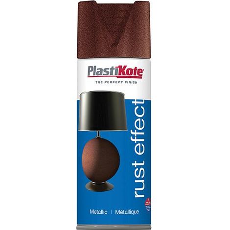 Premium Metallic Rust Spray Paint - 400ml by PlastiKote, Durable Rust-Resistant Finish (1/3)