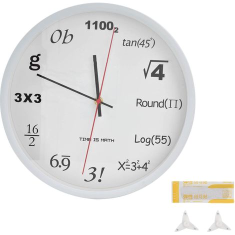 Horloge Murale Numérique Moderne - Précision Innovante pour Salon, Bureau, Chambre, Bar ou Café - Design Blanc Élégant (1/5)