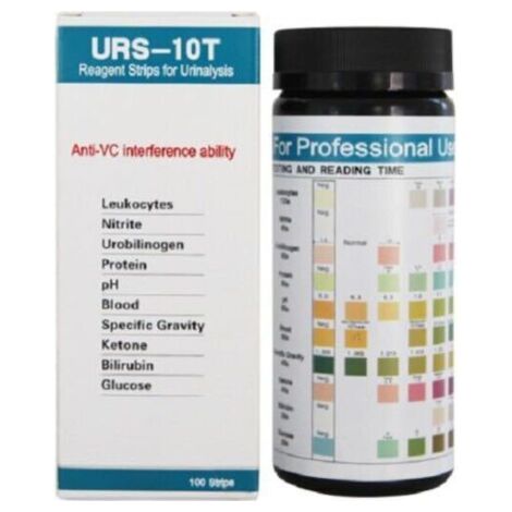 100 Teststreifen zur Urinanalyse, 10 Urinketontests,  Urinzuckerteststreifen (1/3)