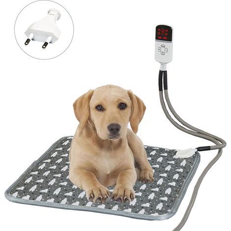 Coussin chauffant électrique pour animaux de compagnie, imperméable et résistant aux griffures, convient aux chats et aux chiens. (1/5)