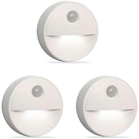 ALLIANDISVeilleuse LED détecteur de mouvement Teinte induisant le sommeil grâce aux ampoules LED Fonctionnement sans fil Parfait pour les armoires de salle de bain, les escaliers et plus (1/5)