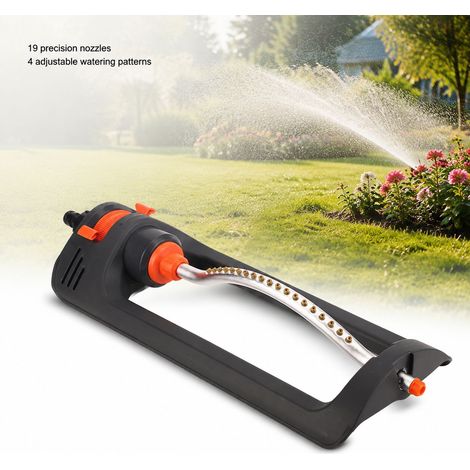 Irrigatore oscillante Toivize con 19 ugelli - Automatico - Alluminio/Giardino - Portata regolabile - Robusto per prati e aiuole (1/4)