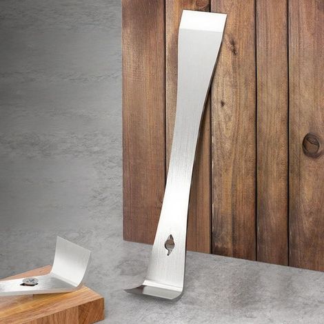 Grattoir à levier multifonction de 17 cm, extracteur de clous pour pied de biche, outil multifonction triple en acier à haute teneur en carbone, outil de barre plate pour remodelage à la maison (1/5)