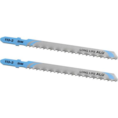 STANLEY 2 LAME PER SEGHETTO ALTERNATIVO100X3 mm METALLO ALLUMINIO PVC BIM (1/2)