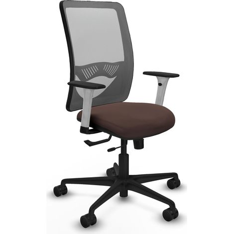 Bürostuhl piqueras y crespo Zulema dunkelbraunes Kunstleder Nylon (1/2)