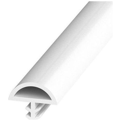 Joint de porte, butée de porte d'entrée anti-étirement en fil métallique, joint de porte intérieur (blanc, 12 mm x 5 m) (1/5)