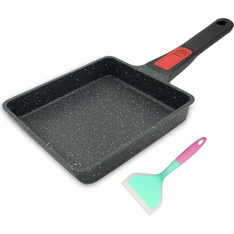Poêle Tamagoyaki Antiadhésive Rectangulaire avec Manche Amovible, Tous Feux, Four & Lave-Vaisselle (1/5)