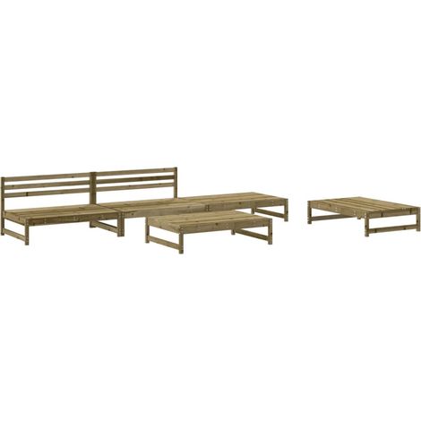 Maison Exclusive - Set Salotto da Giardino 5 pz in Legno Impregnato di Pino (1/5)